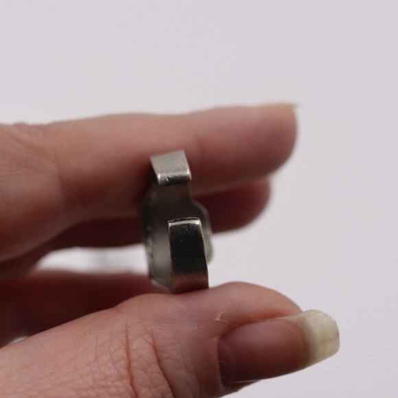 Matching Friendship Promise Adjustable Rings Bow Mountain Silver Tone Gift - Picture 6 of 6